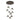 Hubbardton Forge 131105 Brooklyn 9-Light Double Shade Round Pendant - Standard - Crescent Harbor