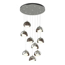 Hubbardton Forge 131105 Brooklyn 9-Light Double Shade Round Pendant - Standard - Crescent Harbor