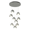 Hubbardton Forge 131105 Brooklyn 9-Light Double Shade Round Pendant - Standard - Crescent Harbor