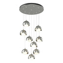 Hubbardton Forge 131105 Brooklyn 9-Light Double Shade Round Pendant - Standard - Crescent Harbor