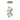 Hubbardton Forge 131107 Tura 9-Light Seeded Glass Round Pendant 13
