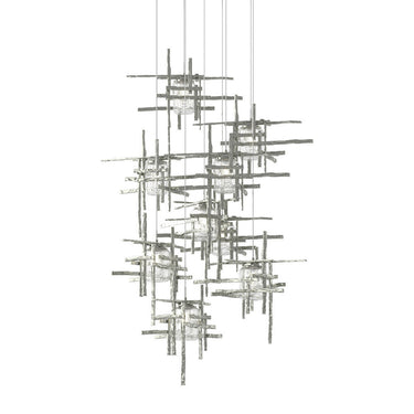 Hubbardton Forge 131107 Tura 9-Light Seeded Glass Round Pendant 16
