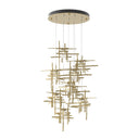 Hubbardton Forge 131107 Tura 9-Light Seeded Glass Round Pendant 17