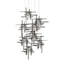 Hubbardton Forge 131107 Tura 9-Light Seeded Glass Round Pendant 4