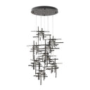Hubbardton Forge 131107 Tura 9-Light Seeded Glass Round Pendant 7