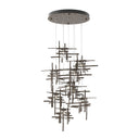 Hubbardton Forge 131107 Tura 9-Light Seeded Glass Round Pendant 1