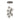 Hubbardton Forge 131107 Tura 9-Light Seeded Glass Round Pendant 1