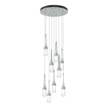Hubbardton Forge 131108 Link 9-Light Clear Glass Round Pendant 10
