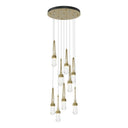 Hubbardton Forge 131108 Link 9-Light Clear Glass Round Pendant 15