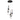 Hubbardton Forge 131120 Link 5-Light Blown Glass Pendant