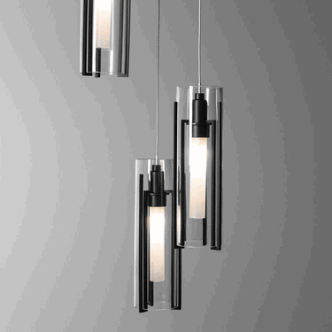 Hubbardton Forge 131124 Exos Glass 5-Light Pendant