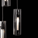 Hubbardton Forge 131124 Exos Glass 5-Light Pendant