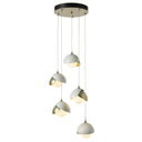 Hubbardton Forge 131125-GG Brooklyn 5-Light Pendant - Modern Brass | Ink - Crescent Harbor