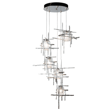 Hubbardton Forge 131126-II Tura 5-Light Seeded Glass Pendant