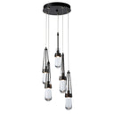 Hubbardton Forge 131127-ZM Link 5-Light Clear Glass Pendant 1