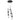 Hubbardton Forge 131127-ZM Link 5-Light Clear Glass Pendant 1