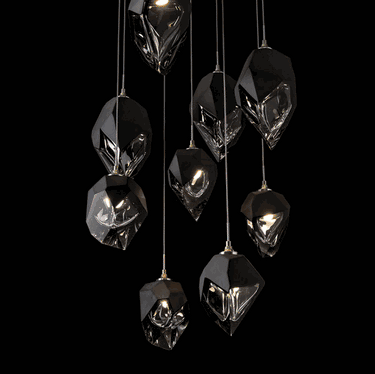 Hubbardton Forge 131142 Chrysalis 9-Light Crystal Pendant