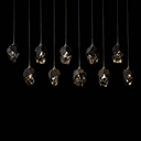Hubbardton Forge 131143 Chrysalis 10-Light Crystal Pendant