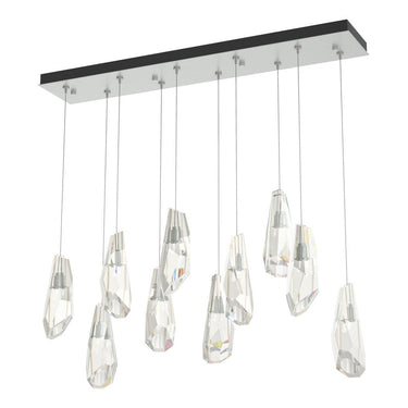 Hubbardton Forge 131201 Luma 10-Light Large Crystal Rectangular Pendant 6