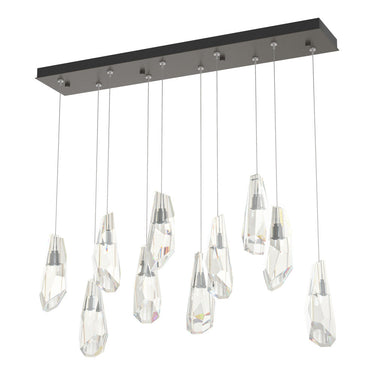 Hubbardton Forge 131201 Luma 10-Light Large Crystal Rectangular Pendant 2