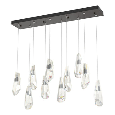Hubbardton Forge 131201 Luma 10-Light Large Crystal Rectangular Pendant 4