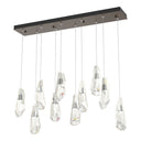 Hubbardton Forge 131201 Luma 10-Light Large Crystal Rectangular Pendant 1