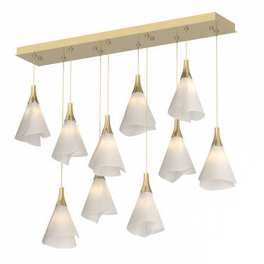 Hubbardton Forge 131202 Mobius 10-Light Rectangular Pendant 10