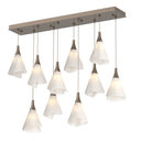 Hubbardton Forge 131202 Mobius 10-Light Rectangular Pendant 1