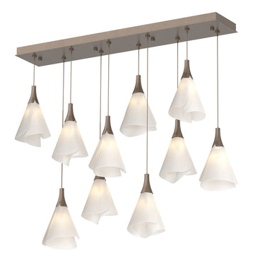 Hubbardton Forge 131202 Mobius 10-Light Rectangular Pendant 1