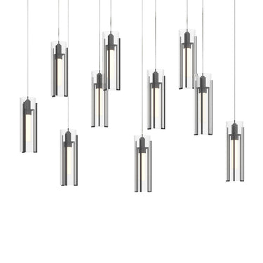 Hubbardton Forge 131204 Exos 10-Light Rectangular Pendant 6