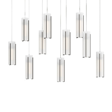 Hubbardton Forge 131204 Exos 10-Light Rectangular Pendant 7