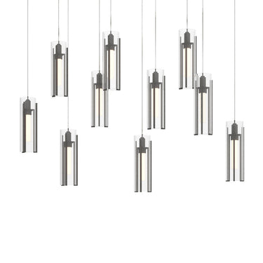 Hubbardton Forge 131204 Exos 10-Light Rectangular Pendant 11