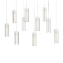 Hubbardton Forge 131204 Exos 10-Light Rectangular Pendant 12