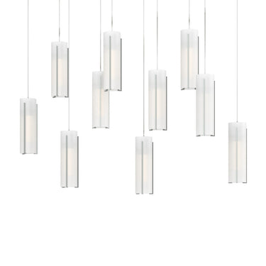 Hubbardton Forge 131204 Exos 10-Light Rectangular Pendant 12