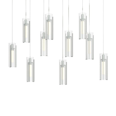 Hubbardton Forge 131204 Exos 10-Light Rectangular Pendant 13