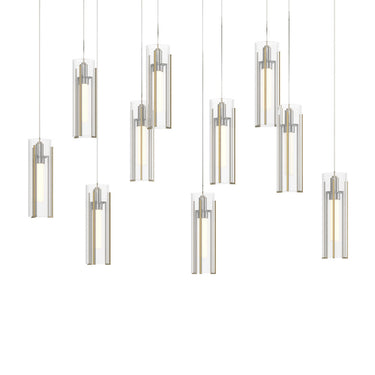 Hubbardton Forge 131204 Exos 10-Light Rectangular Pendant 21