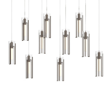 Hubbardton Forge 131204 Exos 10-Light Rectangular Pendant 2