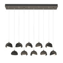 Hubbardton Forge 131205 Brooklyn 10-Light Double Shade Rectangular Pendant - Standard - Crescent Harbor