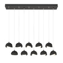 Hubbardton Forge 131205 Brooklyn 10-Light Double Shade Rectangular Pendant - Standard - Crescent Harbor