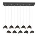 Hubbardton Forge 131205 Brooklyn 10-Light Double Shade Rectangular Pendant - Standard - Crescent Harbor