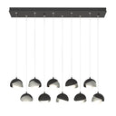 Hubbardton Forge 131205 Brooklyn 10-Light Double Shade Rectangular Pendant - Standard - Crescent Harbor