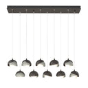 Hubbardton Forge 131205 Brooklyn 10-Light Double Shade Rectangular Pendant - Standard - Crescent Harbor