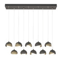 Hubbardton Forge 131205 Brooklyn 10-Light Double Shade Rectangular Pendant - Standard - Crescent Harbor