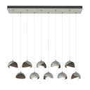 Hubbardton Forge 131205 Brooklyn 10-Light Double Shade Rectangular Pendant - Standard - Crescent Harbor
