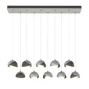 Hubbardton Forge 131205 Brooklyn 10-Light Double Shade Rectangular Pendant - Standard - Crescent Harbor