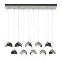 Hubbardton Forge 131205 Brooklyn 10-Light Double Shade Rectangular Pendant - Standard - Crescent Harbor