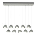 Hubbardton Forge 131205 Brooklyn 10-Light Double Shade Rectangular Pendant - Standard - Crescent Harbor