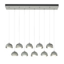 Hubbardton Forge 131205 Brooklyn 10-Light Double Shade Rectangular Pendant - Standard - Crescent Harbor