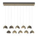 Hubbardton Forge 131205 Brooklyn 10-Light Double Shade Rectangular Pendant - Standard - Crescent Harbor