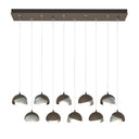Hubbardton Forge 131205 Brooklyn 10-Light Double Shade Rectangular Pendant - Standard - Crescent Harbor
